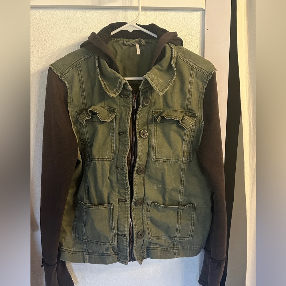 Free People distressed jacket